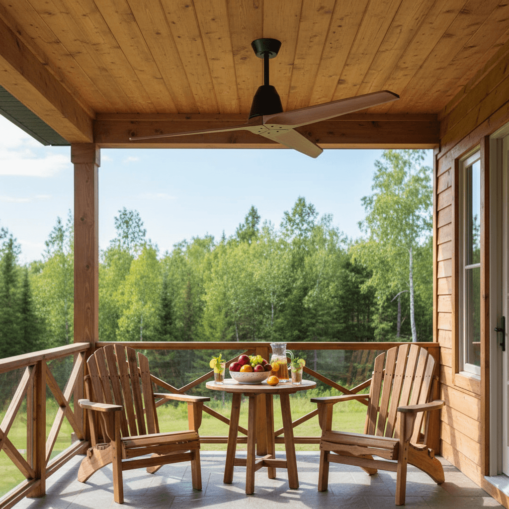 52inch Wood Ceiling Fan without Light